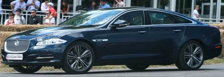 Jaguar XJL, available with a chauffeur in Los Angeles