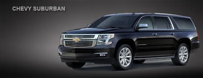 Black Chevy Suburban for family transportation